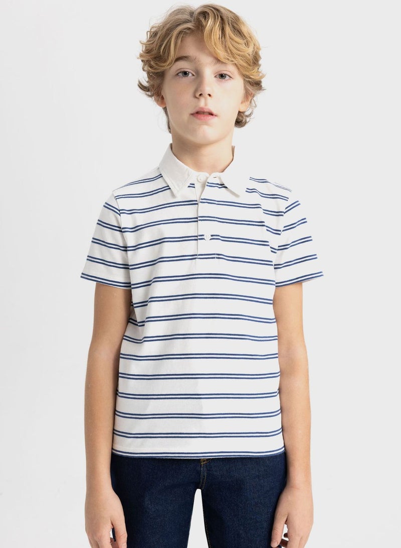 DeFacto Regular Fit Short Sleeve Polo T-Shirt  - Image 1
