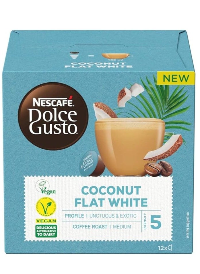 Nescafé - Nescafe Dolce Gusto Coconut Flat White 116.4 GM - Image 1
