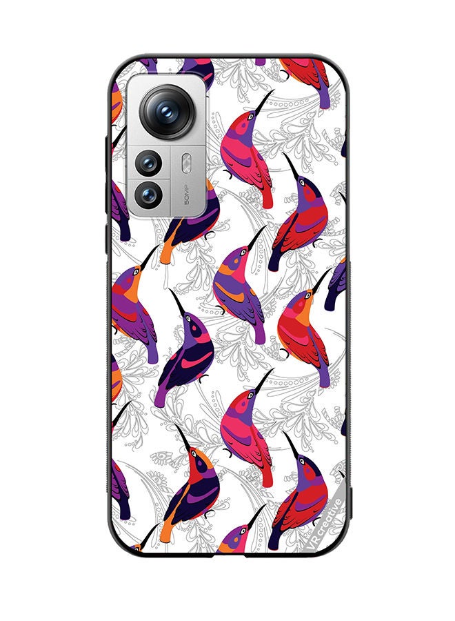VR CREATIVE Protective Case Cover For Xiaomi 12X Colorful Birds Design Multicolour - Image 1