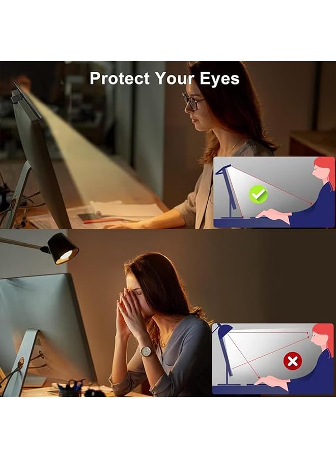 erorex Computer Monitor Light，Led Screen Display Light With Touch Sensor Adjustable 3 Color Temperature Screen Light For Pc Office Gaming Home Light Bar（Black） - Image 5