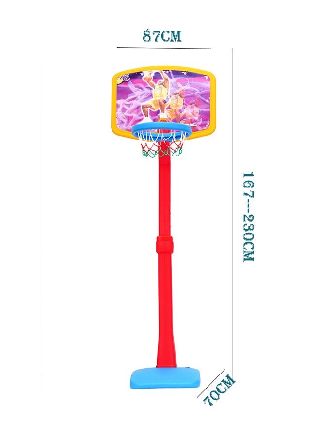 XIANGYU Basketball Hoop For Kids Toy Set Adjustable Height Stand Up To 2.3M  - Image 2