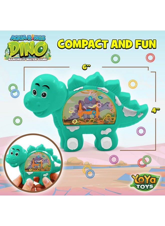 YoYa Toys Aqua Rings Dinosaur Handheld Game For Kids - Retro Toys Nostalgic Car Activities For Kids - Portable Road Trip Toys And Calming Travel Games - Great Dinosaur Toys Gift And Party Favors  - Image 5