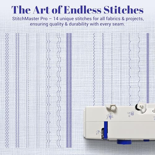Lastempa StitchMaster Pro Sewing Machine - Twin/Double Needle Compatible, 14 Stitches, Easy for Beginners & Home Users - Image 3