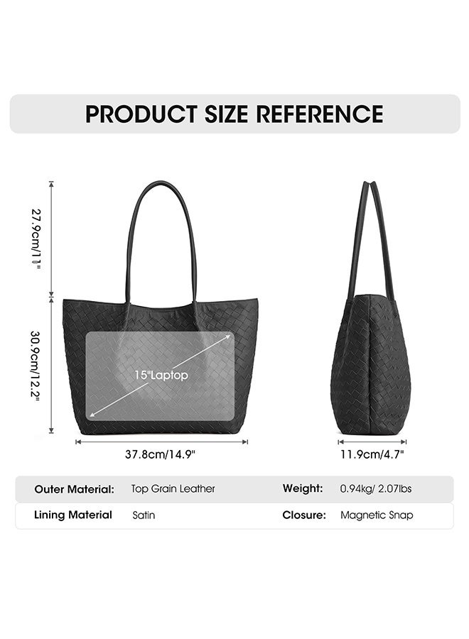 Golden Rose Women's Faux Leather Tote Bags for Women Shoulder Bag Fashion Versatile Large Capacity  PU Leather Handbag Female Fashionable Travel Shoulder Bags Fashion Vintage Tote Bag for Ladies Girls College Students  - Image 4