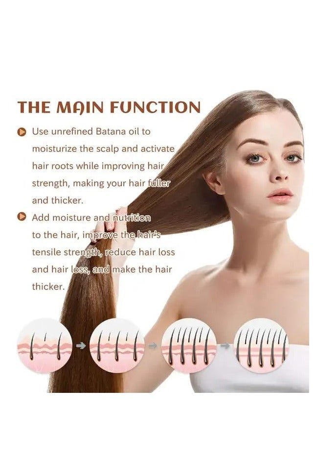 إيلهو زيت باتانا الطبيعي 100% - الحل المثالي لنمو الشعر وإصلاح التلف بتركيبة آمنة وفعالة - Image 3