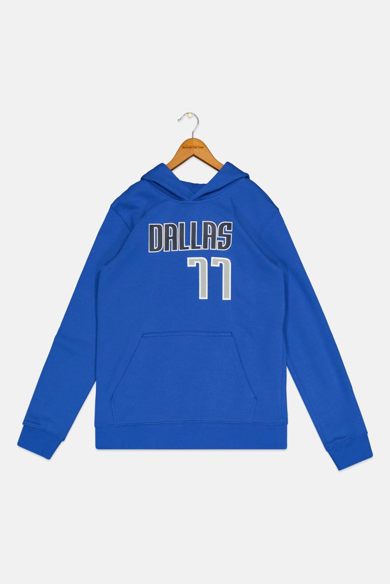 Nike Nike x NBA Kids Boy Long Sleeves Basketball Hoodie, Blue  - Image 1