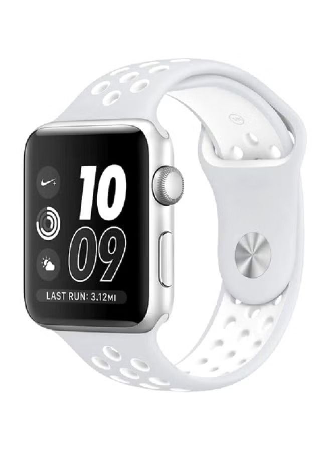 IAF Silicone Nike Design Sport Band for Apple Watch 42/44/45mm White - Image 1