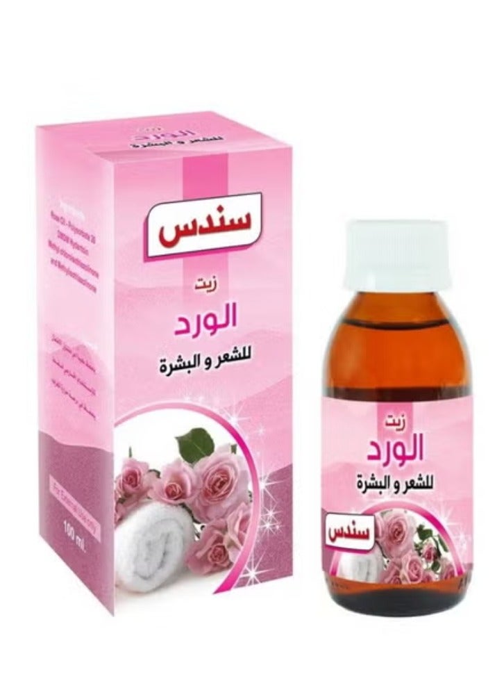سندس زيت الورد للشعر والبشرة ١٠٠ مل sundus - Image 2