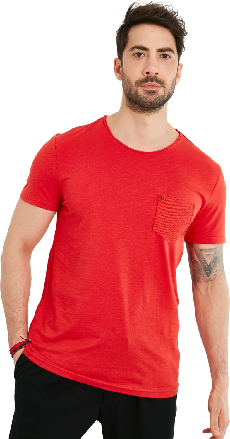 بوراتي 100% Cotton Crew Neck Pocket T Shirt Men's T Shirt 5902000
