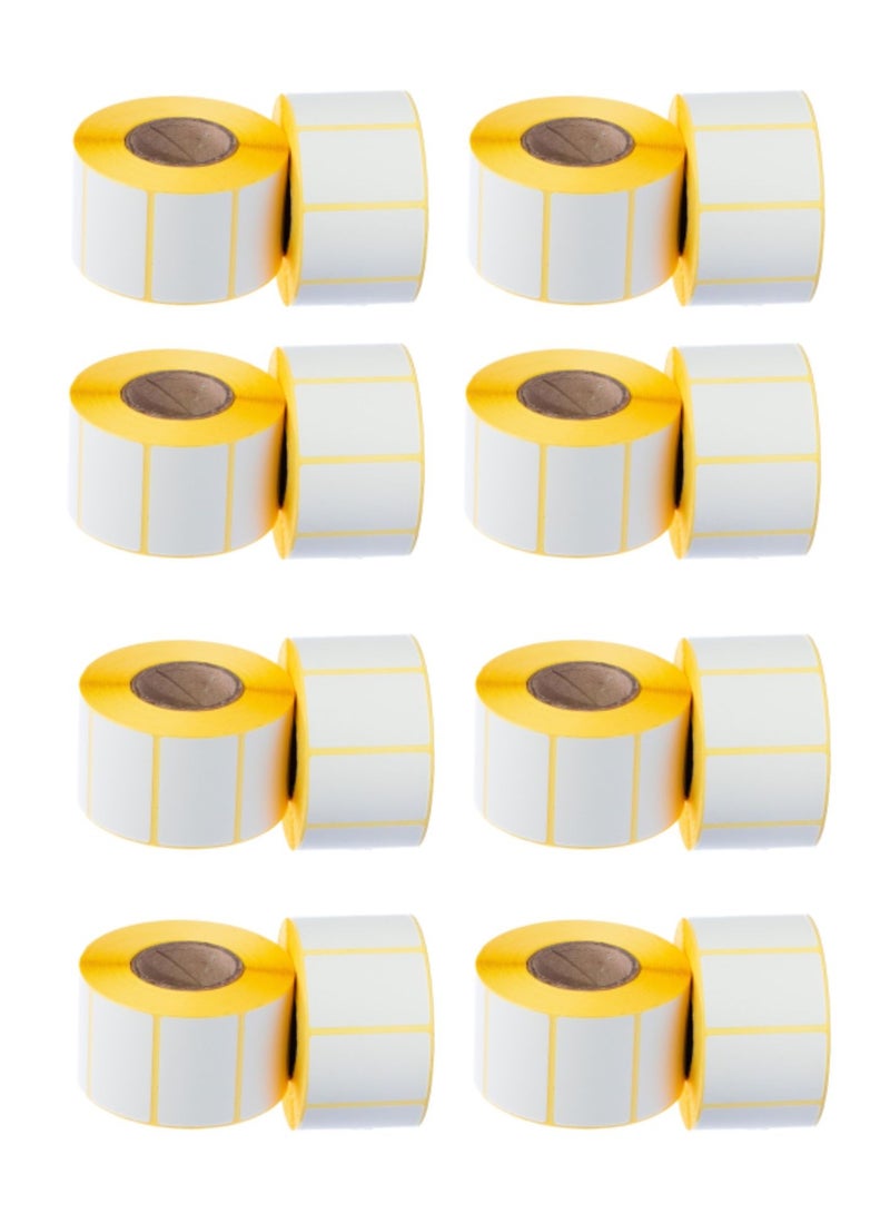 Terabyte 16 Rolls - 50mm x 25mm Barcode Label Sticker Direct Thermal 1000 Labels Per Roll - Image 1