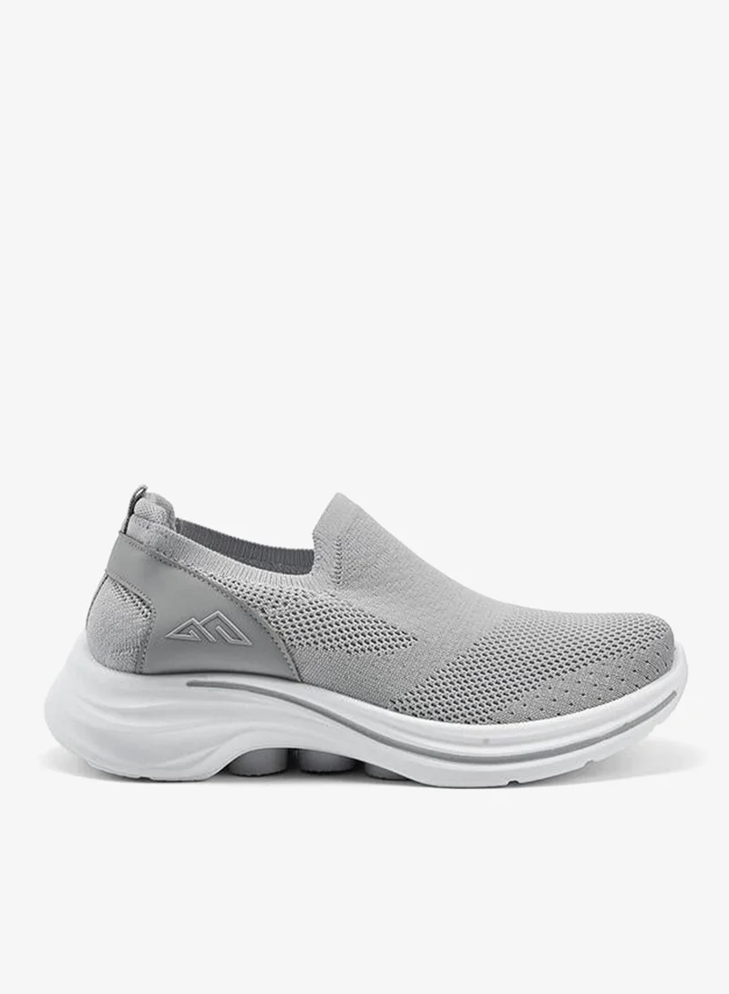 Oaklan By Shoexpress Textured Slip-On Sports Shoes With Pull Tab