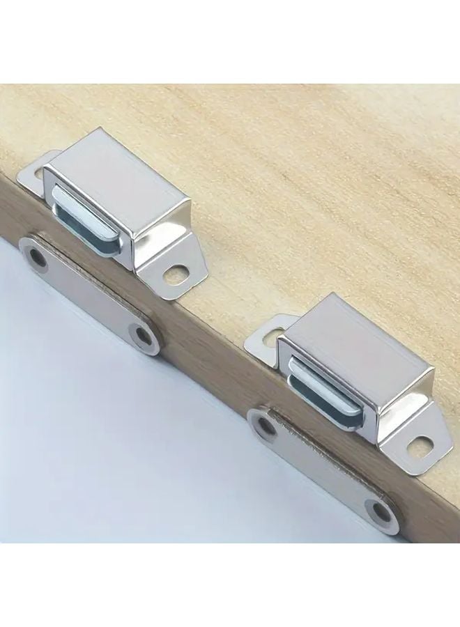 2pcs Heavy Duty 304 Stainless Steel Magnetic Door Catch Silvery Anti Collision Design - Image 2