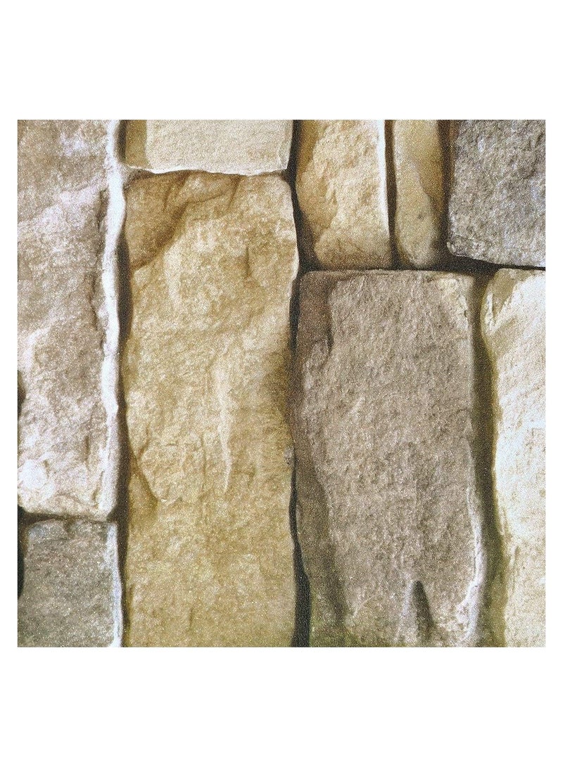 رات سو ورق حائط بتصميم ثلاثي الأبعاد يحاكي الطوب الذاتي اللصق، يمكن فصله والتصاقه بالحائط بسهولة، مقاوم للماء، ويعمل كديكور جمالي للمنزل أو المكتب. الأبعاد: 45x600 سم. - Image 4