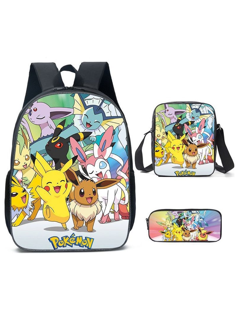 New Elementary School Student Backpack Three-Piece Set 29*42*16cm
