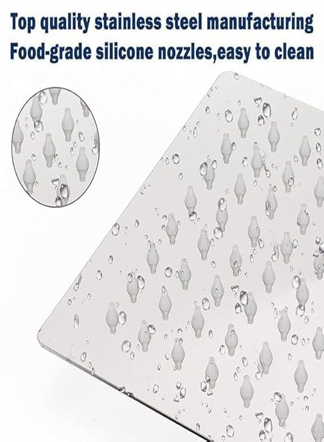 SEARENE BATHWARE SS-304 Stainless Steel Rain Shower Head | 8x8 Inch High-Flow Square Rainfall Showerhead for Bathroom | High Pressure Ultra-Slim, Leak Proof | Wall & Ceiling Mounted | Chrome Finish - Image 5
