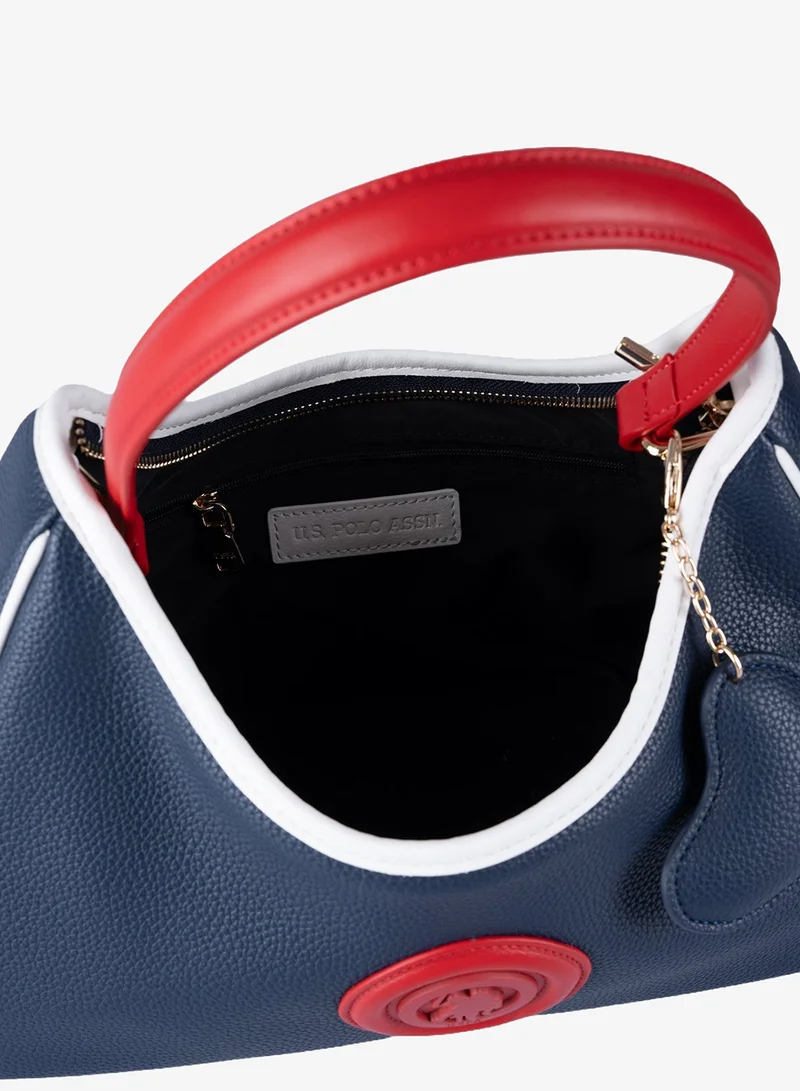 U.S. Polo Assn. NAVY-RED-WHITE U.S. Polo Assn. Women's Shoulder Bag, Ladies Large Capacity Hobo Bag, Handbag Tote Bags Clutch Bag, Women's Leather Hobo Bag, Women's Tote Bag, Women's Shoulder Bag, Women's Hand Bag, Women's Travel Bag, for Office Sling Bag Side Bag and Girls College Students for Women | Best Price UAE