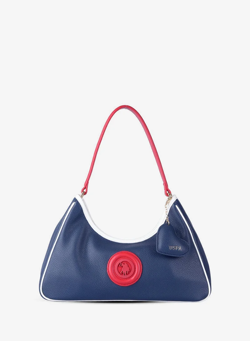 U.S. Polo Assn. NAVY-RED-WHITE U.S. Polo Assn. Women's Shoulder Bag, Ladies Large Capacity Hobo Bag, Handbag Tote Bags Clutch Bag, Women's Leather Hobo Bag, Women's Tote Bag, Women's Shoulder Bag, Women's Hand Bag, Women's Travel Bag, for Office Sling Bag Side Bag and Girls College Students for Women | Best Price UAE