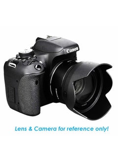 Fotasy Dedicated Flower Bayonet Lens Hood for Canon EF 50mm f/1.8 STM Lens, Canon 50mm 1.8 STM Lens Hood, Replacement of Canon ES-68 II Lens Hood, ES68F, Black  - Image 3