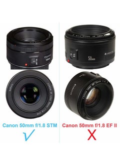 Fotasy Dedicated Flower Bayonet Lens Hood for Canon EF 50mm f/1.8 STM Lens, Canon 50mm 1.8 STM Lens Hood, Replacement of Canon ES-68 II Lens Hood, ES68F, Black  - Image 2