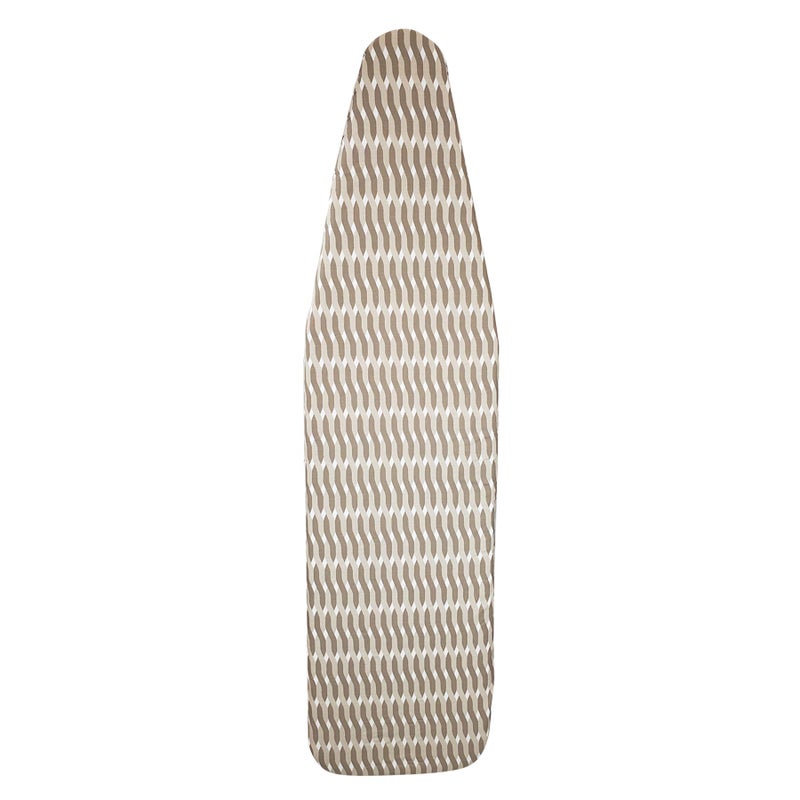 homz HOMZ 1915078 Premium Standard Width Ironing Board Cover and Pad TaupeBrownWhite Pattern 