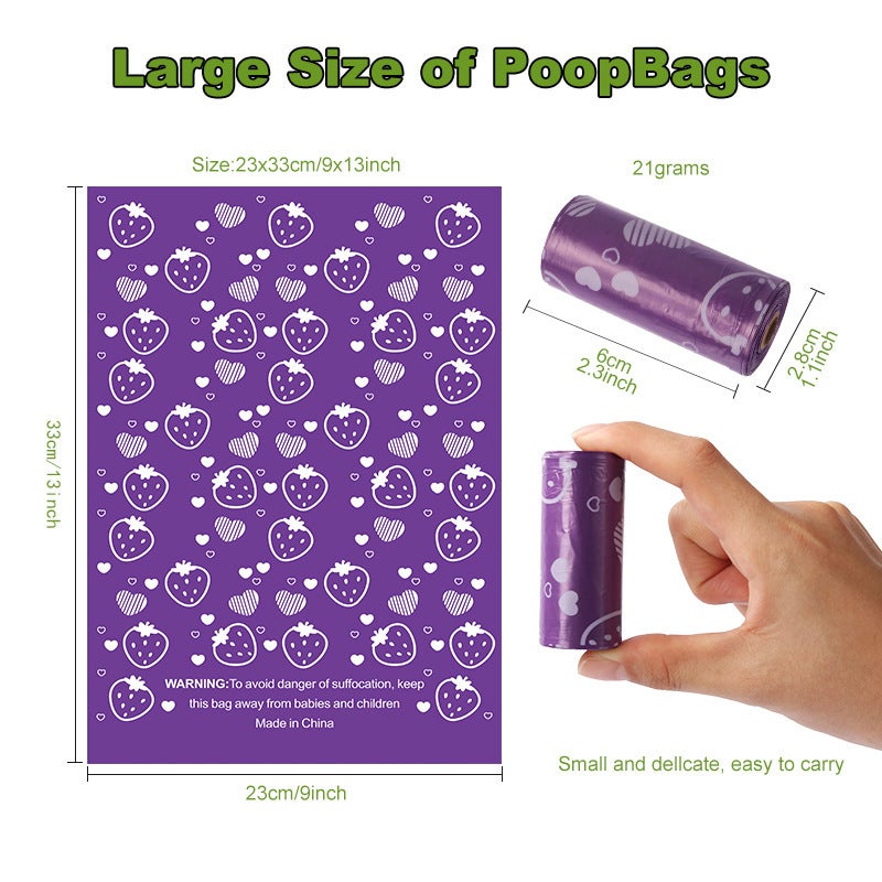 HJ Biodegradable Pet Waste Bags for Outdoor Dog Walking - Image 1