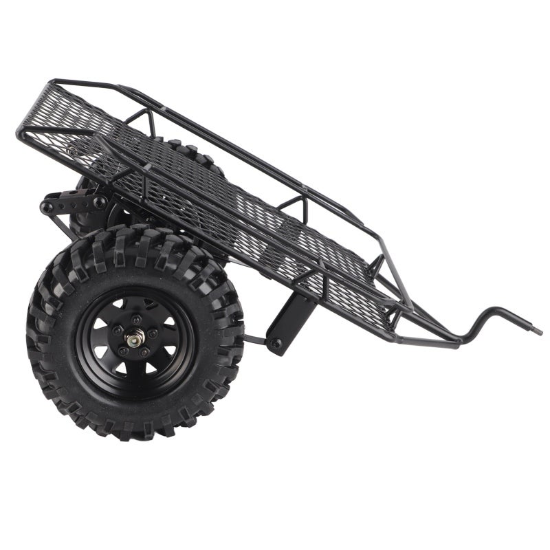 1/10 Scale Metal Trailer Hopper - Solid Durable Material With Anti-Skid Rubber Tires RC Crawler Trailer for 1/10 Scale RC Crawler Cars Including D90 SCX10 - Image 5