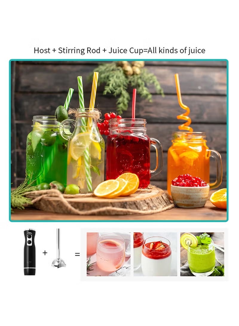 RAF 1600W Hand Blender Combo – High-Speed 4-in-1 Stick Blender with 4 Blades, Chopper, Whisk & 600ml Cup - Image 3