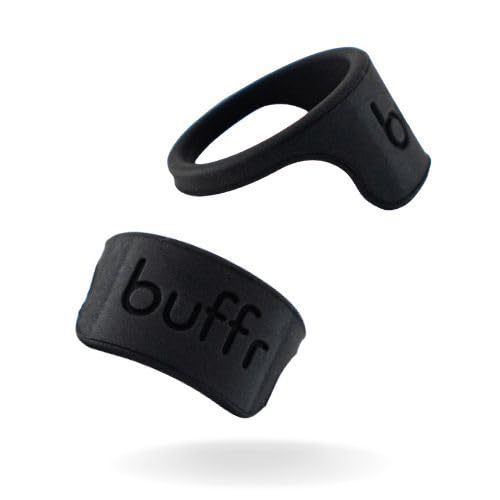 BUFFR Silicone Ring Protector for Working Out – Wedding Ring Protector – Rubber Ring Guard for Women – Charcoal, Size 4 - Image 1
