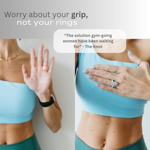 BUFFR Silicone Ring Protector for Working Out – Wedding Ring Protector – Rubber Ring Guard for Women – Charcoal, Size 4 - Image 5