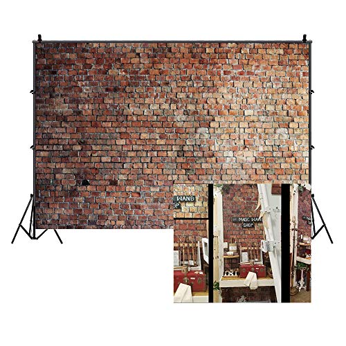 LFEEY 10x8ft Vintage Red Brick Wall Photo Backdrop Newborn Baby Girls Adults Portrait Photography Background Wallpaper Photo Studio Props - Image 1