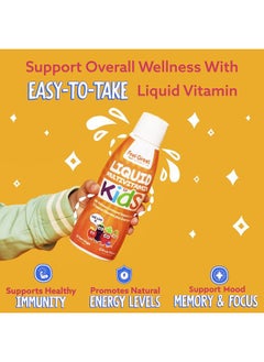 Feel Great 365 Feel Great Liquid Multivitamin for Kids | Orange Flavored Vegetarian & Sugar Free Kids Liquid Vitamin | Essential Kids Vitamins & Immune Support for Kids | 30 Day Supply  - Image 3