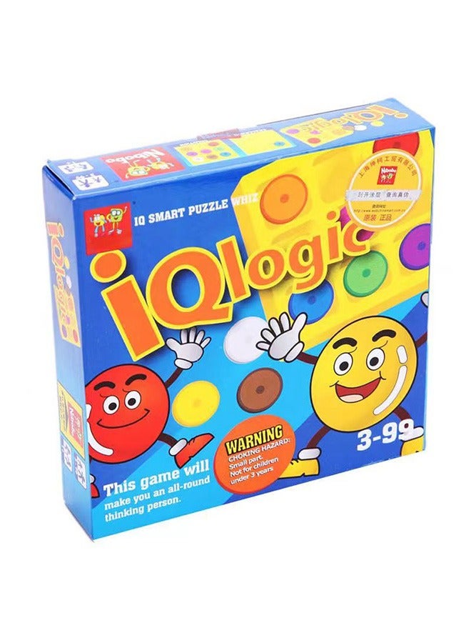 Early Education Puzzle Toy Logical Positioning Chess (include Instruction), Nine-color Chess Intellectual Toys Board Game with 60 Different Levels - Image 4