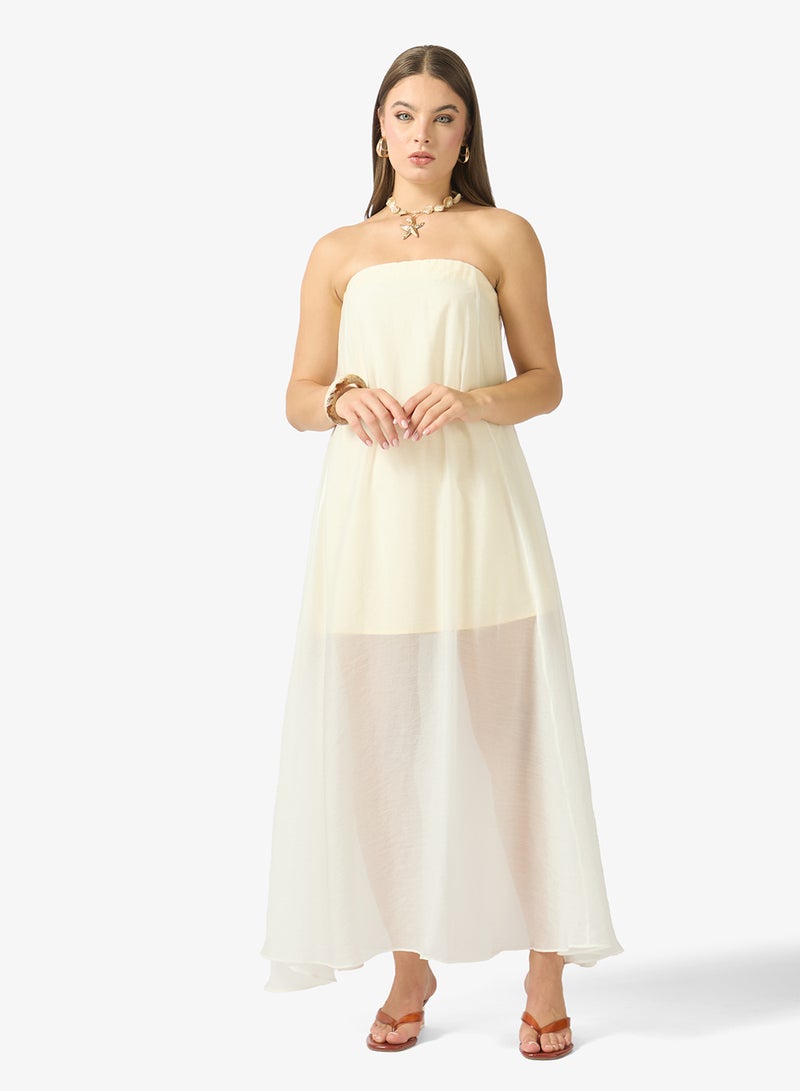 TOPSHOP Layered Woven Dress - Image 1