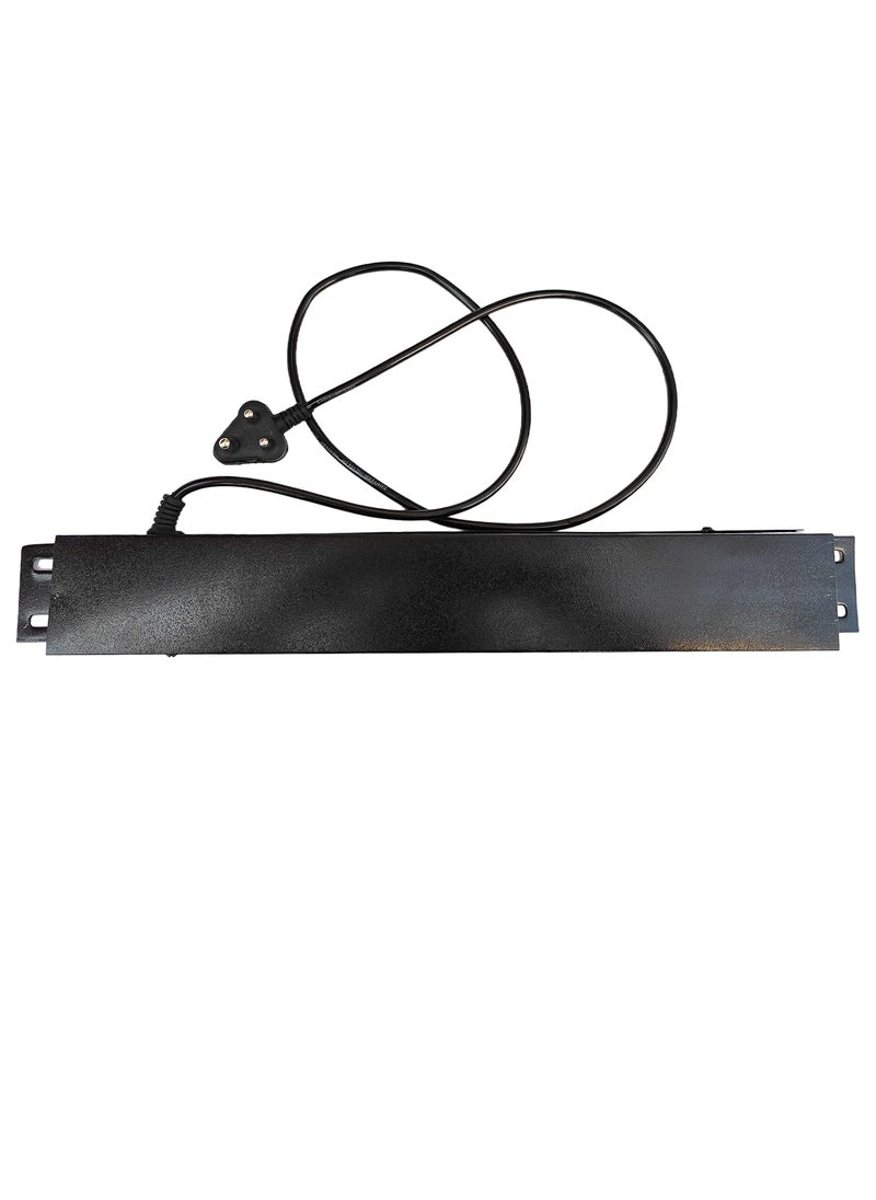 Generic KN - Extension Cord Laptop, Extension Cord with Switch, Surge Protector Device, Commercial and Household Purpose, Fuse Protector 6 Socket in 1 Switch, with Power Cord -1.25 mtr - Black (Pack of 1)  - Image 3