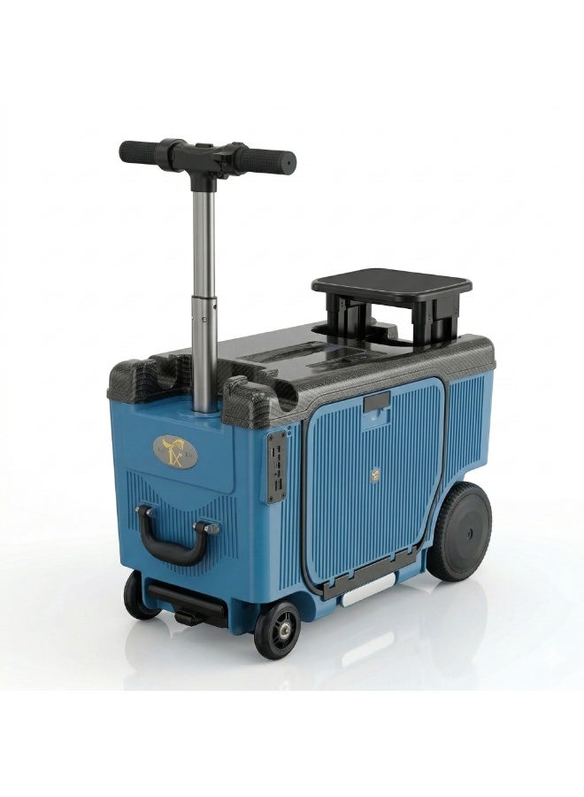 TG Smart Rideable Electric Suitcase Scooter - 20-Inch Motorized Carry-On, 26L Capacity, TSA Lock & USB Charging (Black) - Image 1