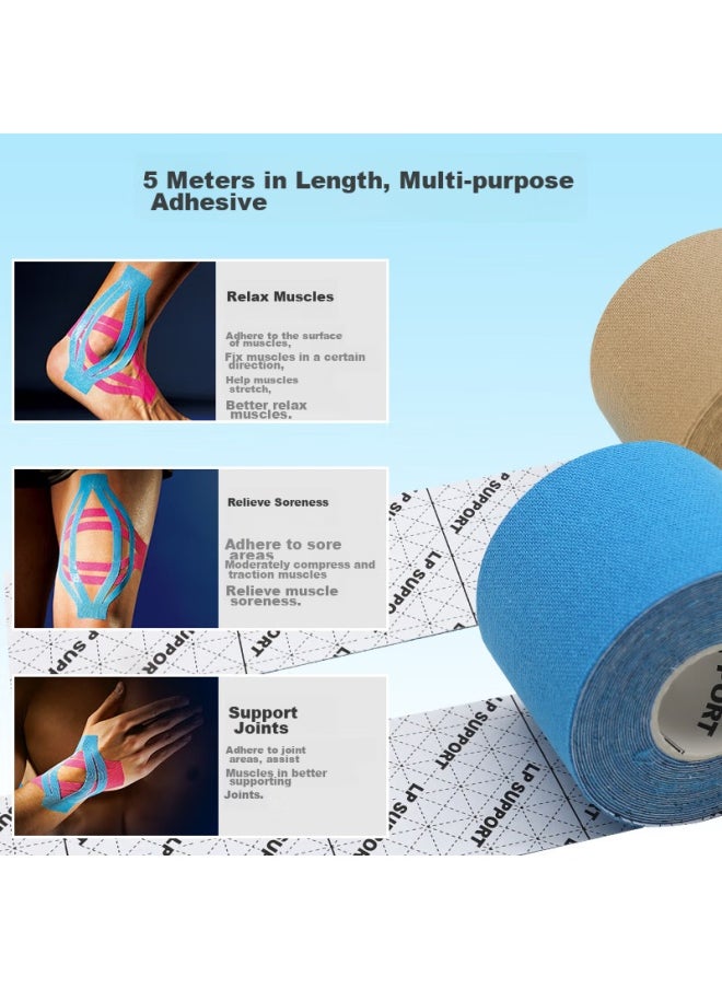 LP Lp Muscle Tape, Sports Kinesiology Tape, Professional Athlete Muscle Tape, Waterproof, For Strain And Soreness, Sports Bandage  - Image 2