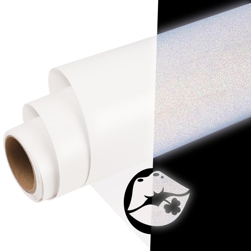 WRAPXPERT Reflective Vinyl - White, 12" x 5ft for Mailbox Numbers, Cars, Trucks, Motorcycles, Bikes, Helmets - Image 1