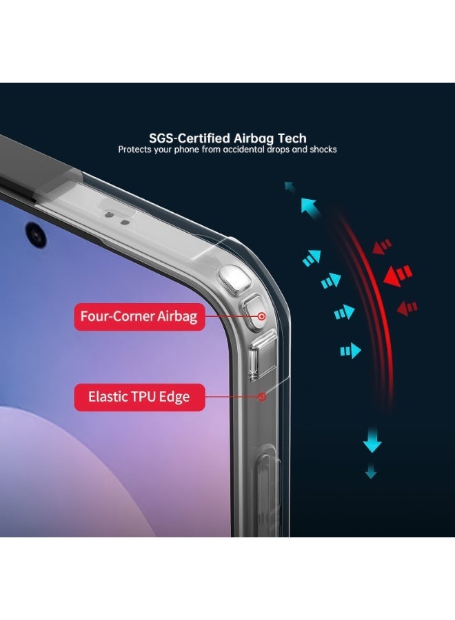 إكسوند غطاء حماية متوافق مع for Samsung Galaxy S26 FE، بتصميم حماية مرتفع للكاميرا، هيكل هجين من TPU وPC، غطاء خلفي مغناطيسي متوافق مع MagSafe - Image 4