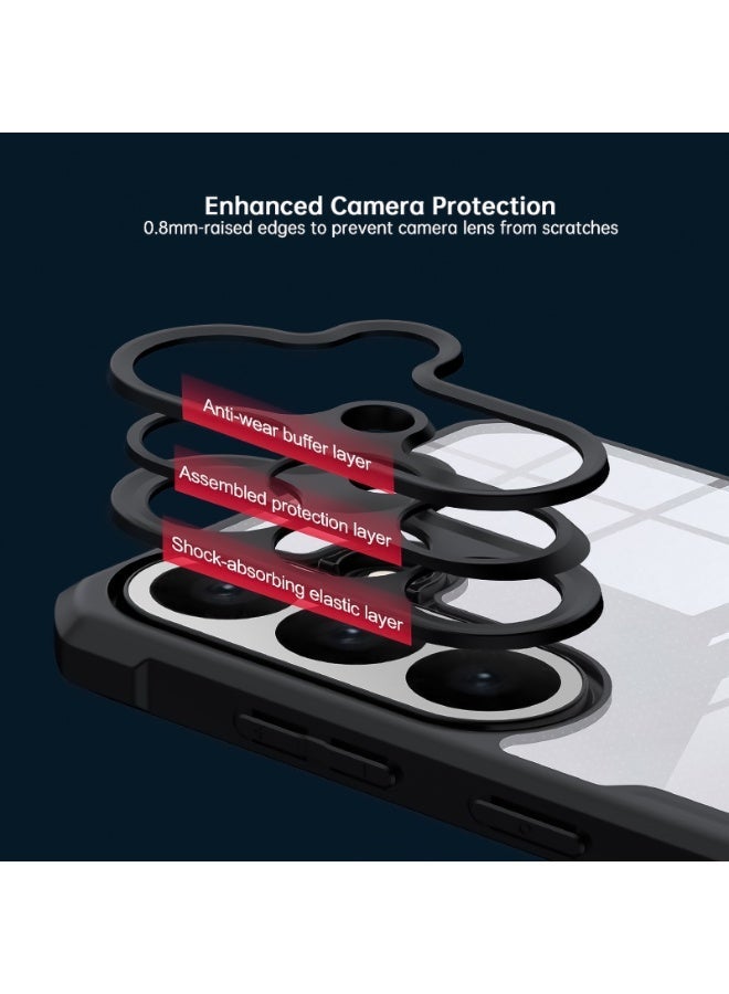 إكسوند غطاء حماية متوافق مع for Samsung Galaxy S26 FE، بتصميم حماية مرتفع للكاميرا، هيكل هجين من TPU وPC، غطاء خلفي مغناطيسي متوافق مع MagSafe - Image 3