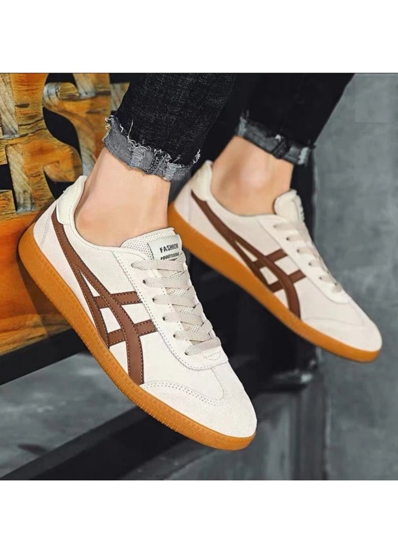 Onitsuka Tiger - Tokuten Casual Athlesiure Sneakers Beige/Brown - Image 1