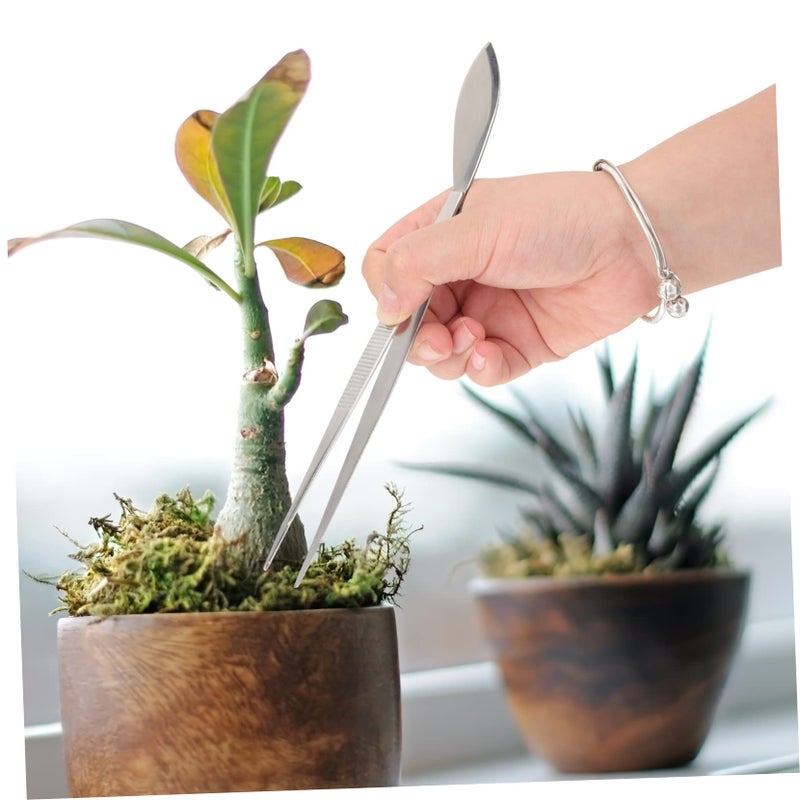 Bonsai Tool Kit 3 Piece Set With Tweezer Spatula And Scraper For Moss Tree Care - Image 4
