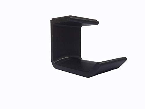 makerV Headphone Holder Gaming Headset Hanger Under Desk Mount Head Phone Hook Headphone Stand (Pack of 2: Black) - Image 3