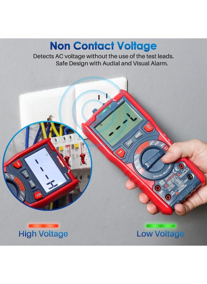 Digital Multimeter TRMS 6000 Counts Auto-Ranging Voltage Tester