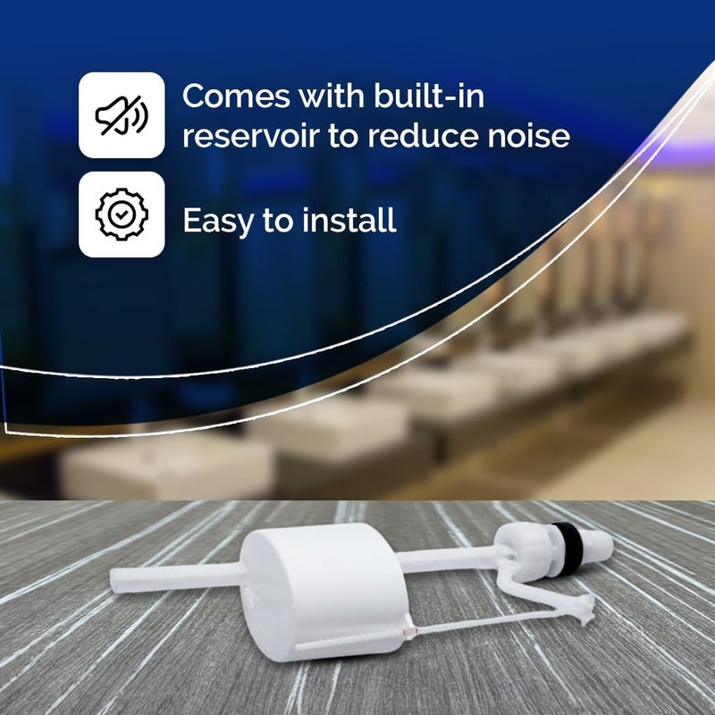 Parryware مجموعة مدخل أو صمام مدخل لطراز كاسكيد NXT - BIV3 | مجموعة siphon لطرازات كاسكيد | قطع غيار مقعد المرحاض وتركيبات الحمام (عبوة من 1) | C790299 - Image 2