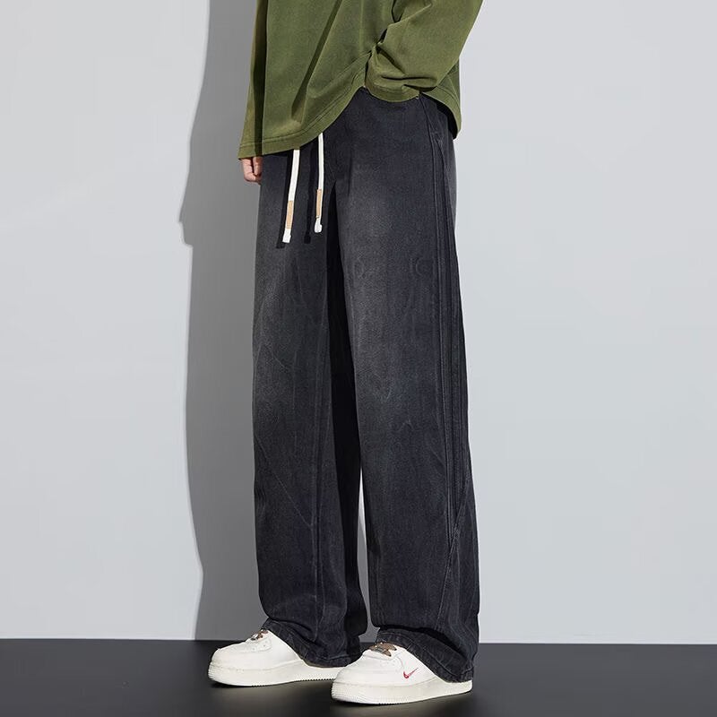 Unisex Classic Denim Jeans Loose Fit Daily Outdoor Wear - Image 4