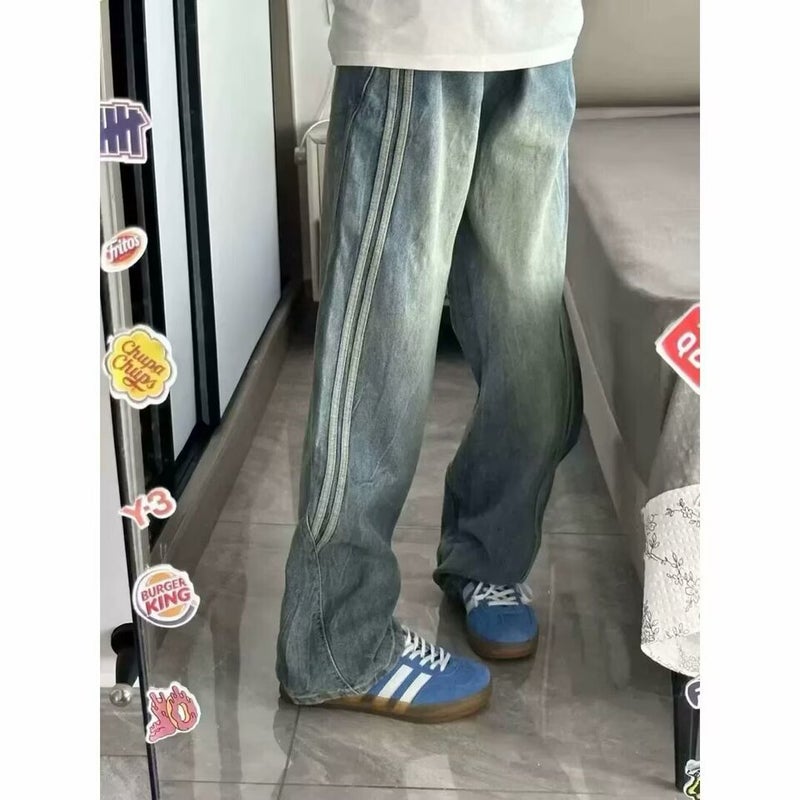 Unisex Classic Denim Jeans Loose Fit Daily Outdoor Wear - Image 3