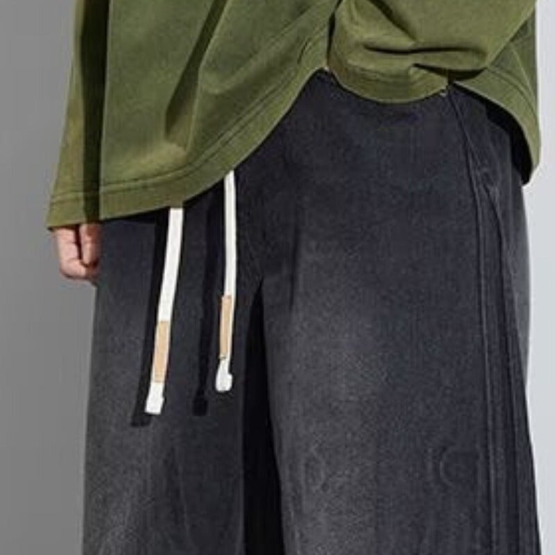 Unisex Classic Denim Jeans Loose Fit Daily Outdoor Wear - Image 5