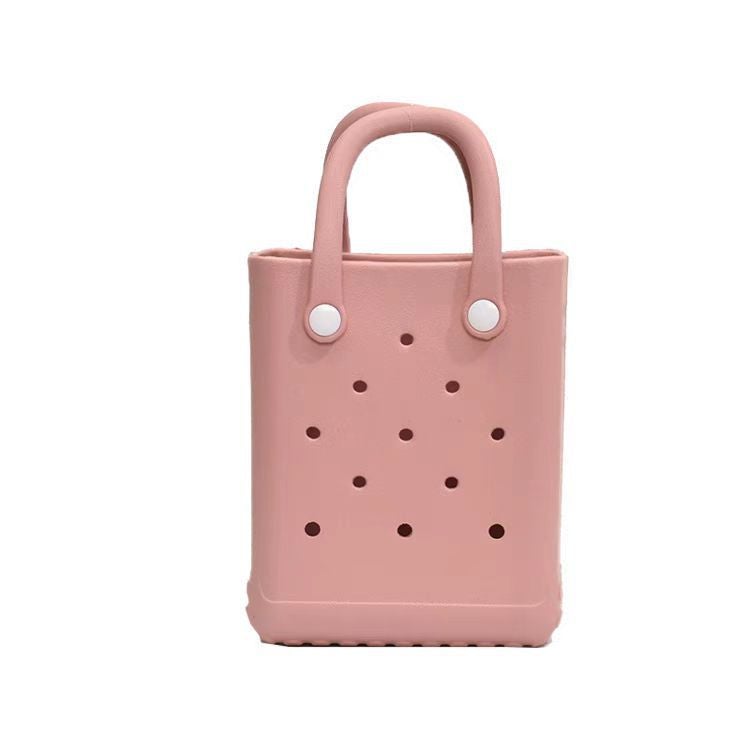 EVA Jelly Bag with DIY Charms, Cute Summer Beach Satchel Handbag for Women - Image 3