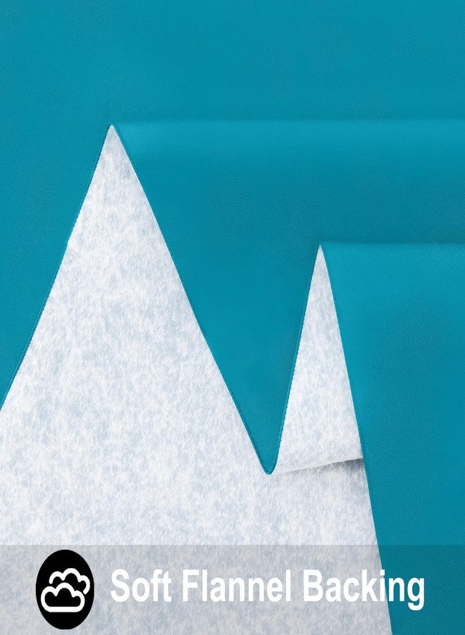 Smiry Rectangle Table Cloth 60x120 Inch, Waterproof Wipeable Vinyl Tablecloths Protector, Oil Spill Proof Plastic Table Cover for Dining, Picnic, Camping, Outdoor, Turquoise - Image 4