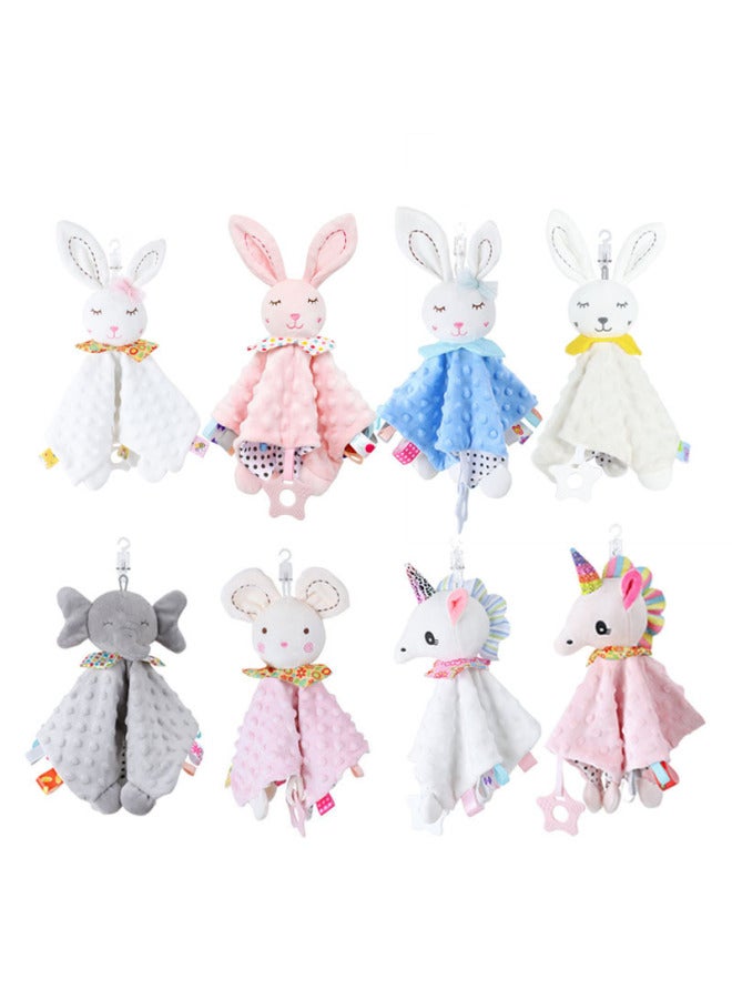 BBSKY Baby Amalette Animal Soothing Doll Baby Soothing Toy Doll Soothing Plush Toy Manufacturers-Color:Pink Unicorn-Height:28*28cm - Image 2